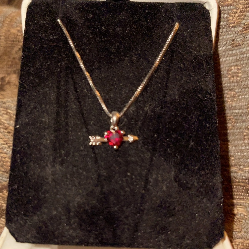 A great gift for any occasion. Kay Jewelers Cupid’s garnet stone, beautiful!